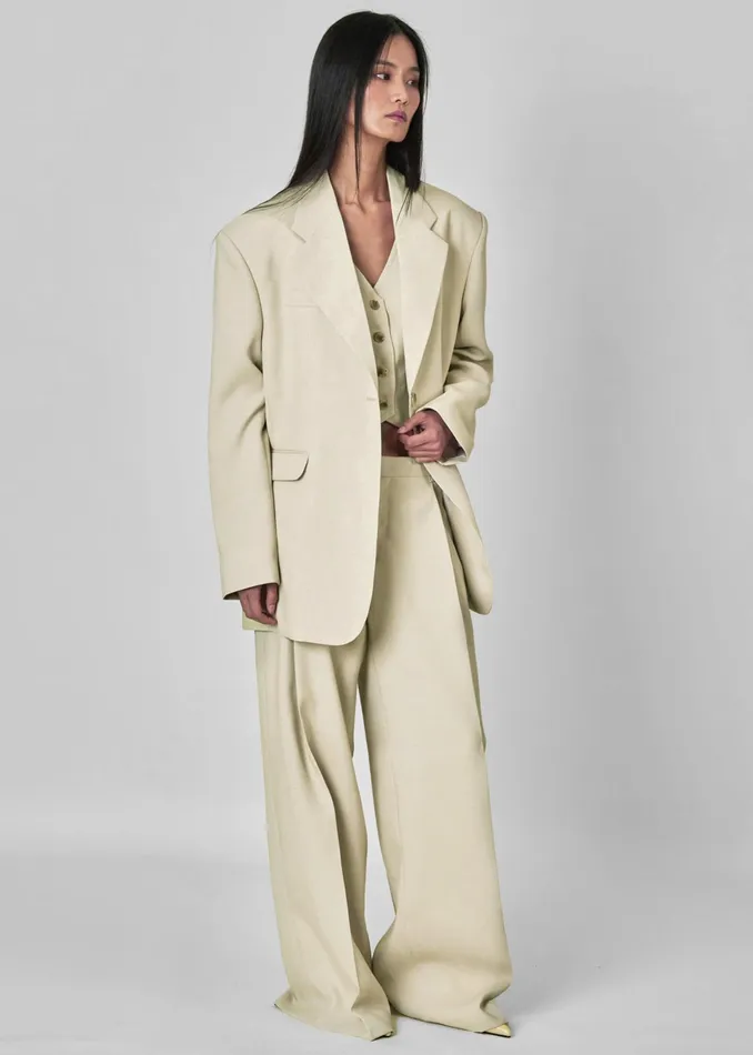 The Frankie Shop Outerwear Indio Blazer 8211 Beige 8211 Women