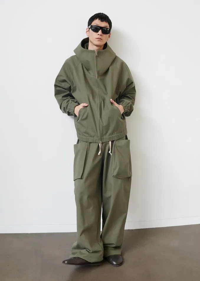 The Frankie Shop Outerwear Lauri Hooded Jacket 8211 Khaki 8211 Men