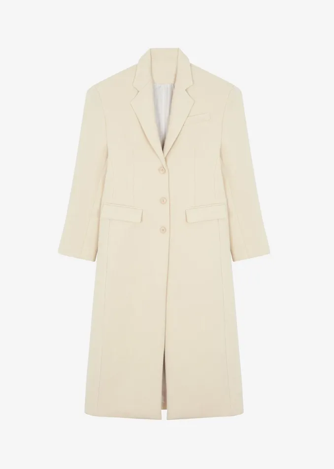 The Frankie Shop Outerwear Mira Coat 8211 Cream 8211 Women