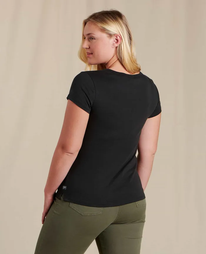 ToadandCo Rose Short Sleeve Tee Black Women8217s Tops and TShirts