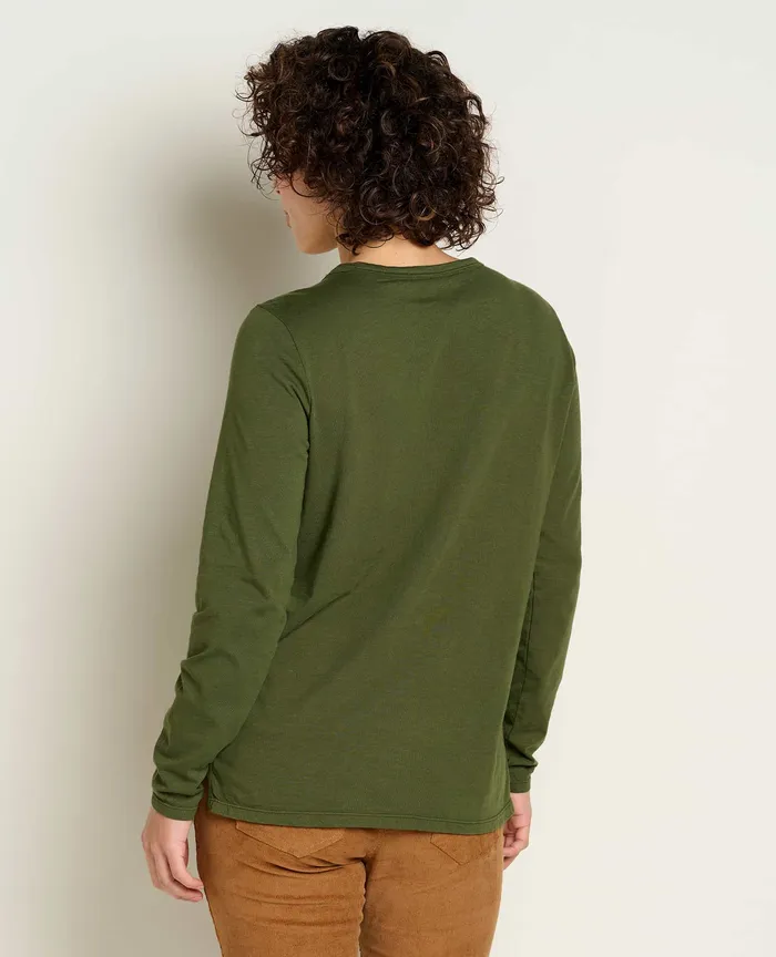 Tops and TShirts Women8217s Primo Long Sleeve Crew Chive ToadandCo Women8217s