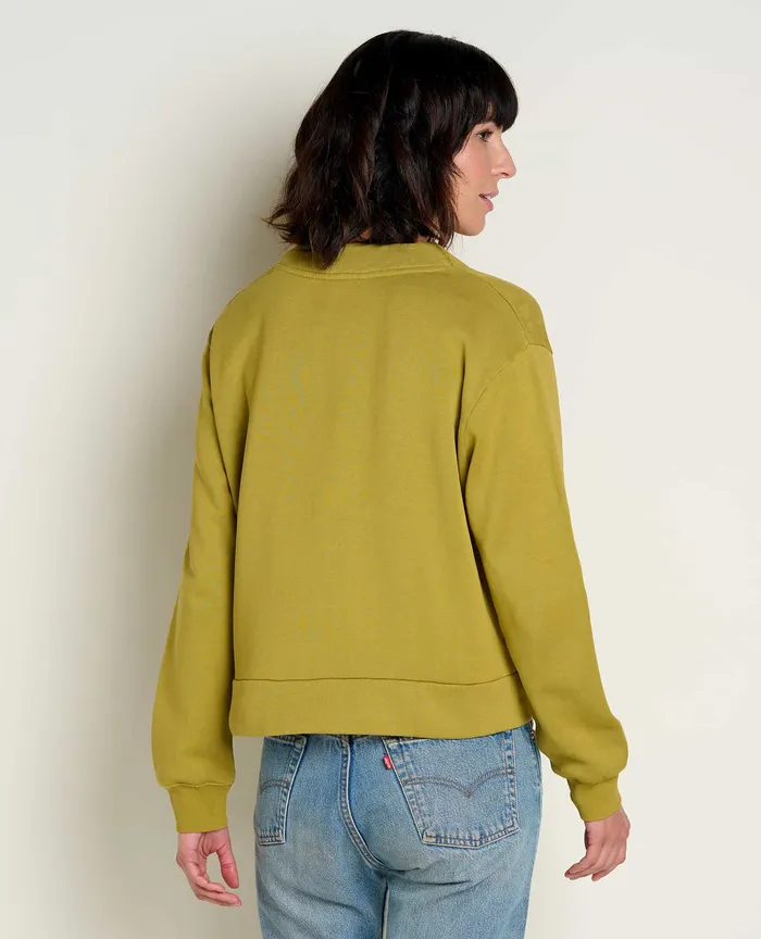 Tops and TShirts Women8217s ToadandCo Hemp Daybreaker Cardigan Green Moss