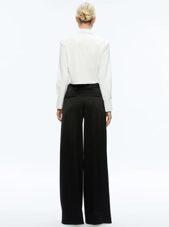 Tops Women Alice Olivia Leon Vegan Crop Top Off White