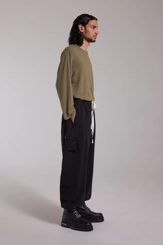 Trousers Men Stutterheim Kvala Matte Trousers Black