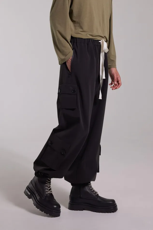 Trousers Men Stutterheim Kvala Matte Trousers Black