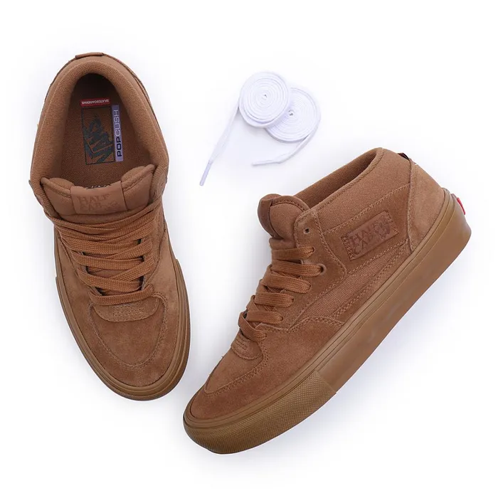 Vans HiTop Shoes Men Skate Half Cab Shoes Brown