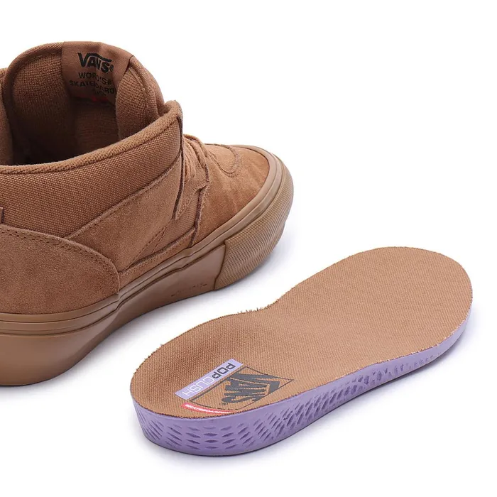 Vans HiTop Shoes Men Skate Half Cab Shoes Brown
