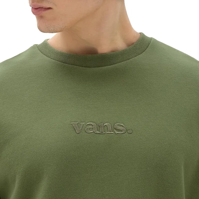 Vans Hoodies and Sweatshirts Men Essential Relaxed Crew Sweatshirt Green