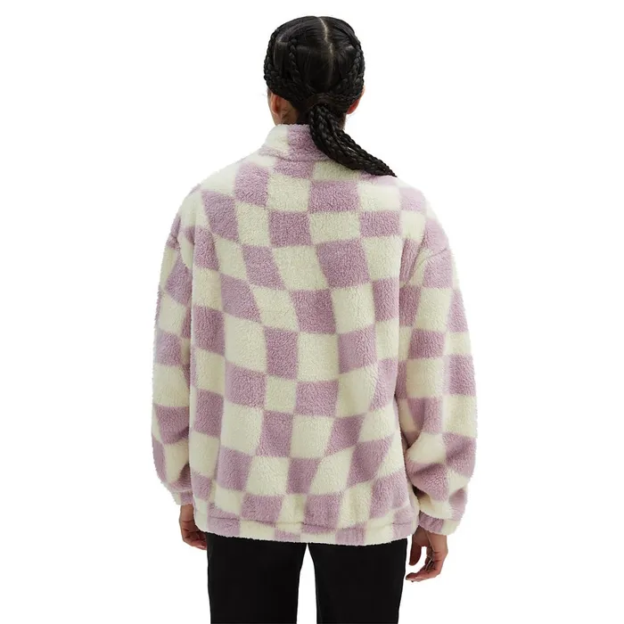 Vans Hoodies and Sweatshirts Women Digital Trip Mock Zip Sweatshirt Purple