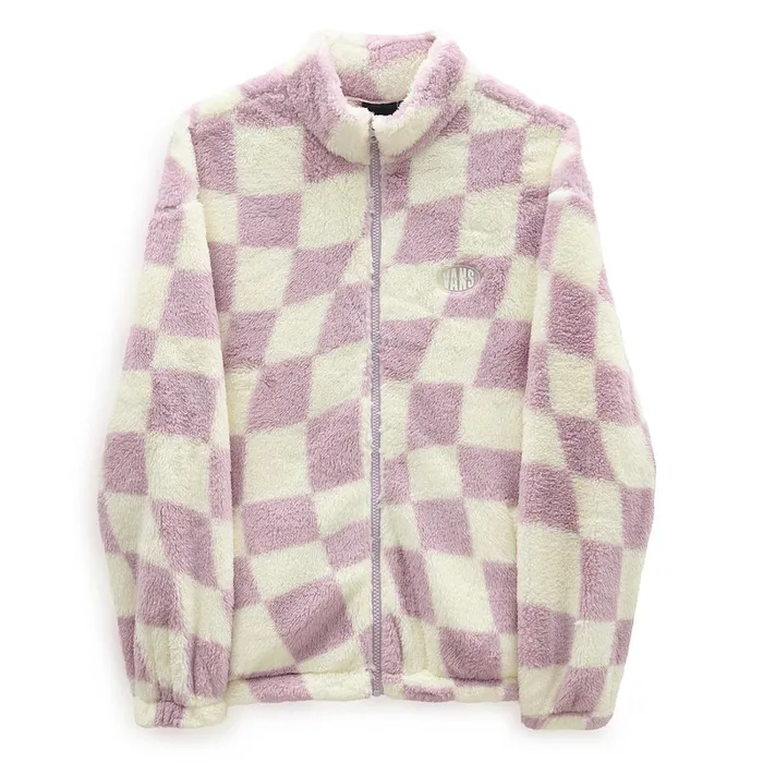 Vans Hoodies and Sweatshirts Women Digital Trip Mock Zip Sweatshirt Purple