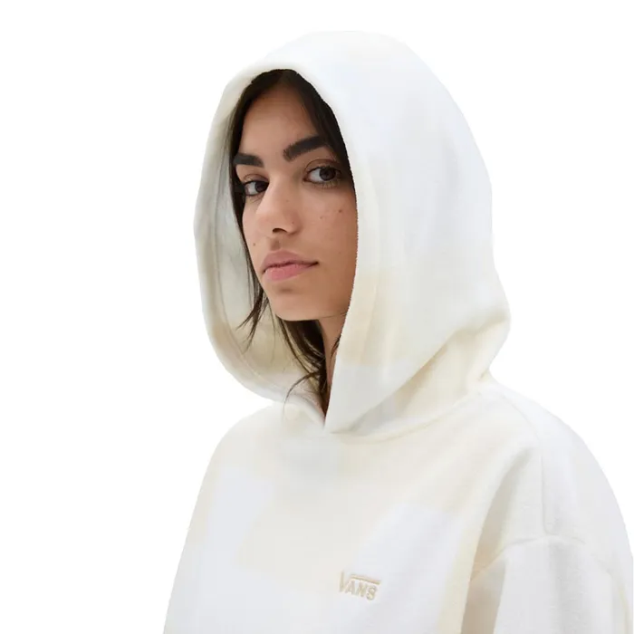 Vans Hoodies and Sweatshirts Women Winter Checker Bloussant Pullover Hoodie Beige