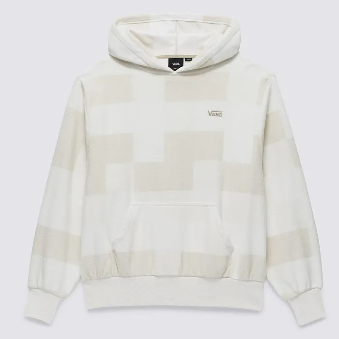 Vans Hoodies and Sweatshirts Women Winter Checker Bloussant Pullover Hoodie Beige