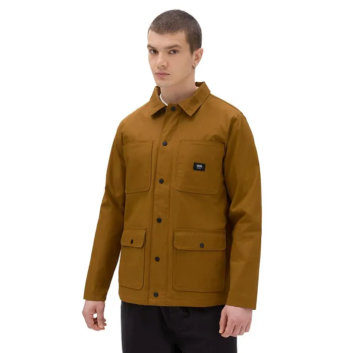 Vans Jackets and Coats Men Drill Chore Coat Lined Jacket Brown