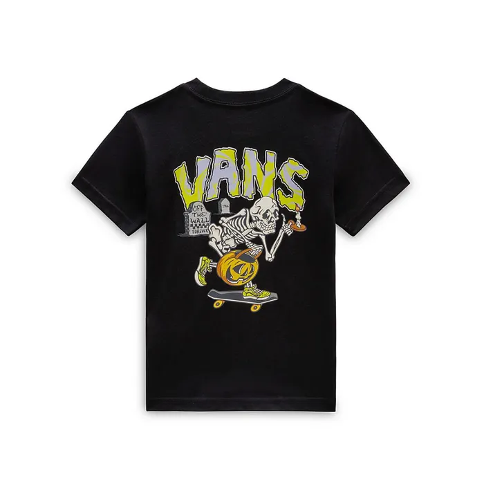 Vans Little Kids 28 Years Kids Little Haunted House Of TShirt 28 Years Black