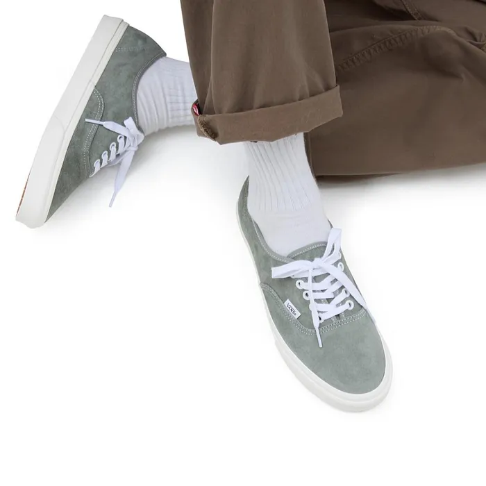 Vans Lowtop Shoes Men Pig Suede Authentic Shoes Grey