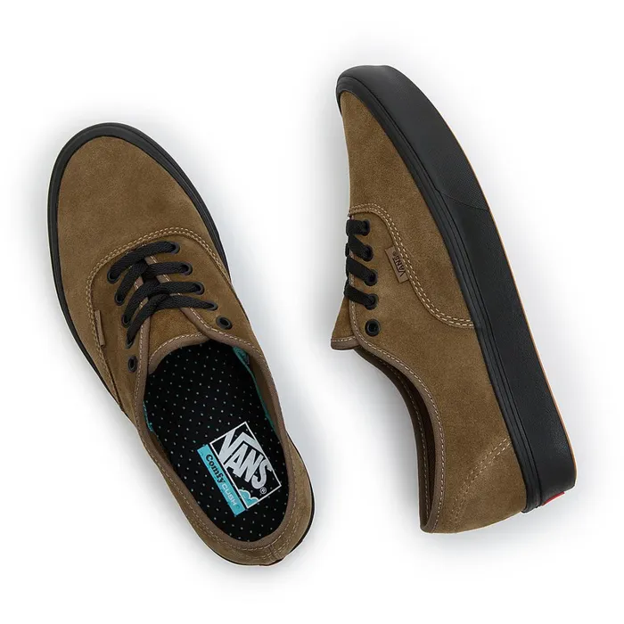 Vans Lowtop Shoes Women Authentic ComfyCush Suede Shoes Brown