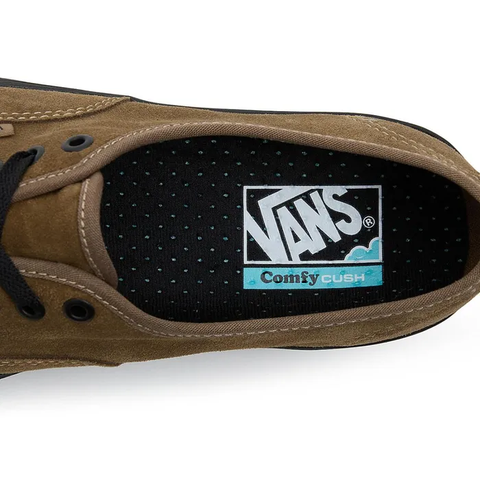 Vans Lowtop Shoes Women Authentic ComfyCush Suede Shoes Brown
