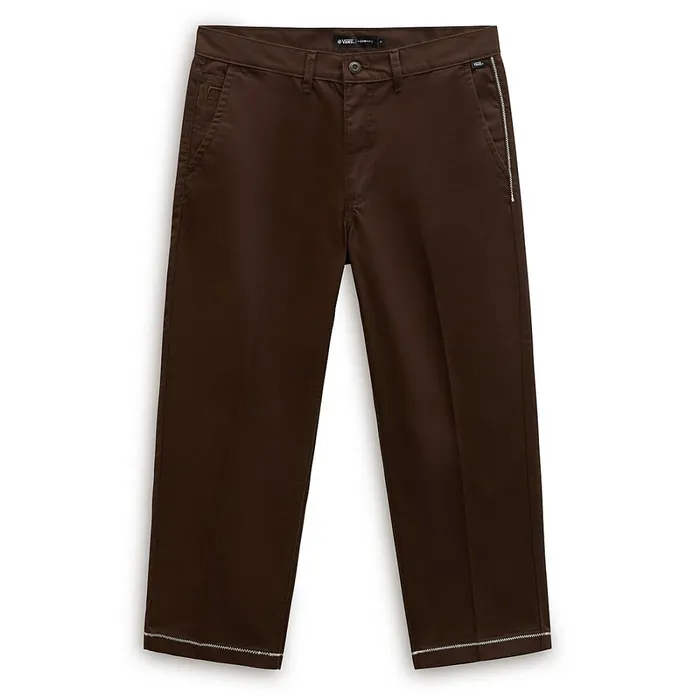 Vans Trousers and Jeans Men Michael February Authentic Relaxed Cropped Chino Trousers Brown