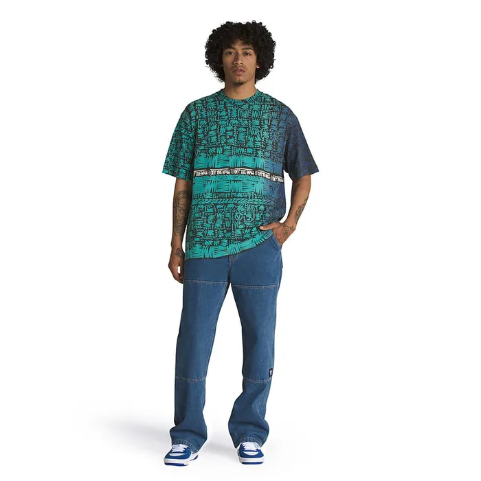 Vans View All Men Rowan Zorilla Drill Chore Loose Carpenter Denim Trousers Blue