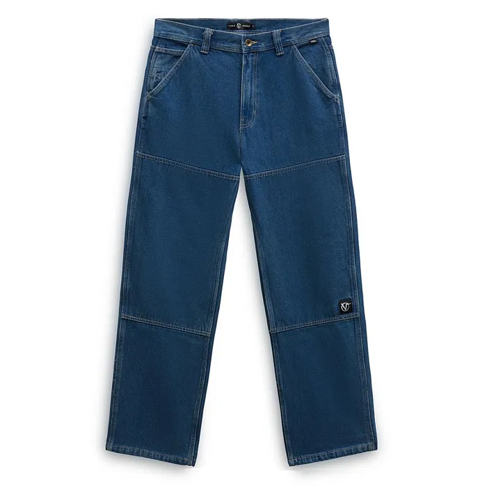 Vans View All Men Rowan Zorilla Drill Chore Loose Carpenter Denim Trousers Blue