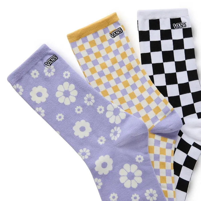 Vans View All Women Threefer Socks 1 Pair Purple