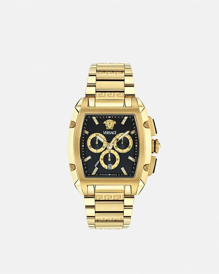 Versace Dominus Diamond Watch Gold Men Watches