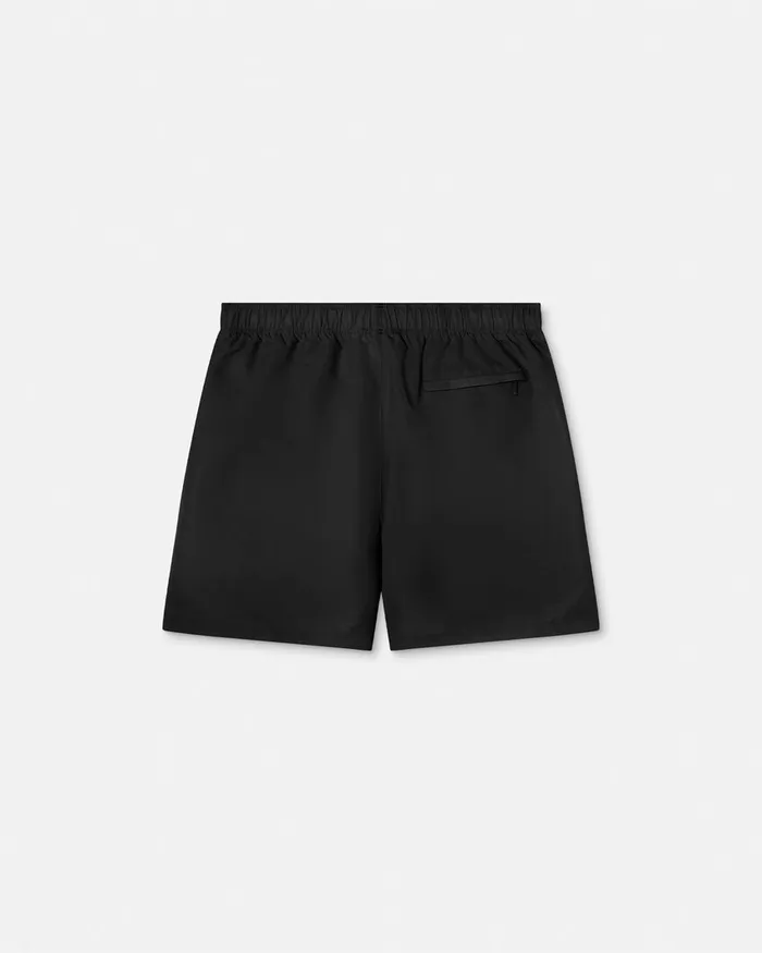Versace Embroidered Medusa Swim Boardshorts Black Men Swimwear