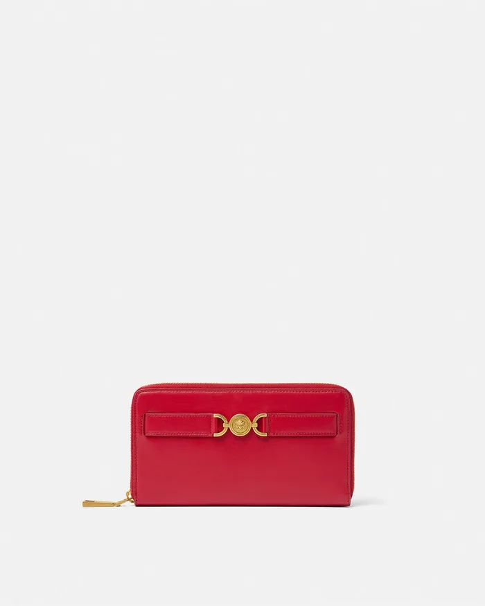 Versace Medusa 03995 Long Wallet Red Women Wallets