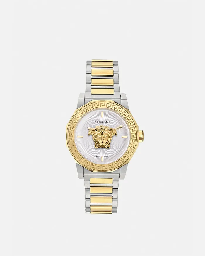 Versace Medusa Deco Watch Silvergold Women Watches