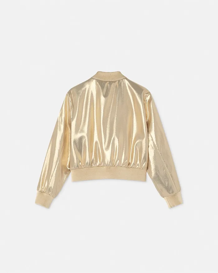Versace Medusa Milano Bomber Jacket Gold Kids Outerwear