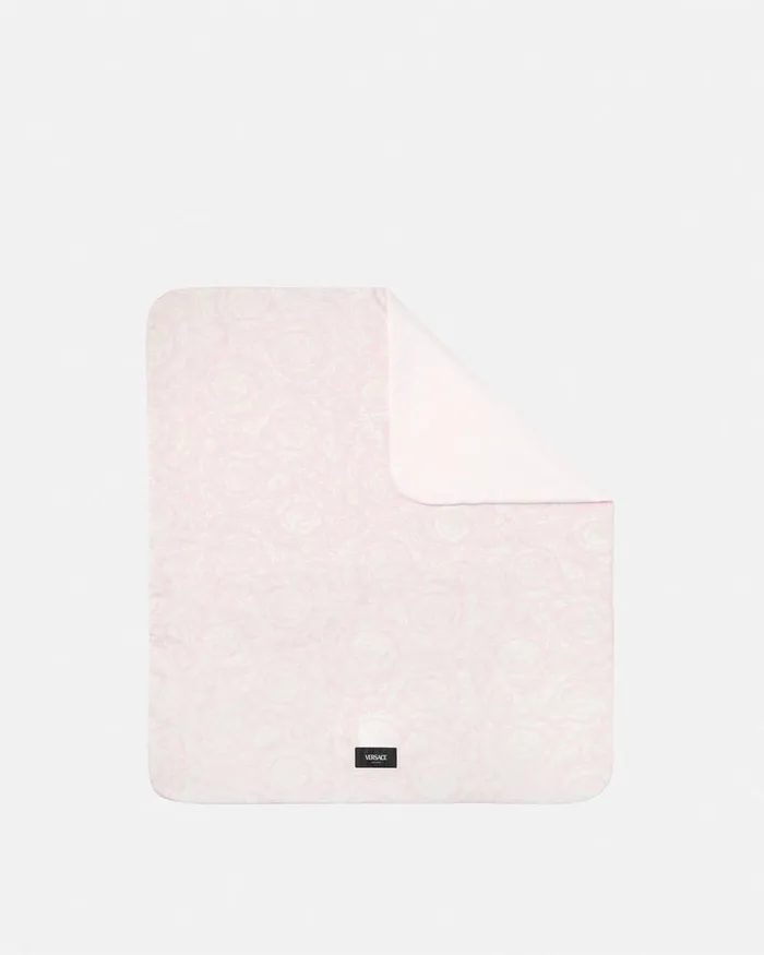 Versace Medusa Padded Baby Blanket Light Pink Kids Accessories
