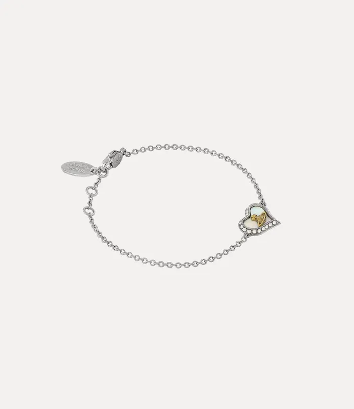 Vivienne Westwood Bracelets Women Petra Bracelet Platinumgoldwhite Pearl Tint Mopwhite Opal