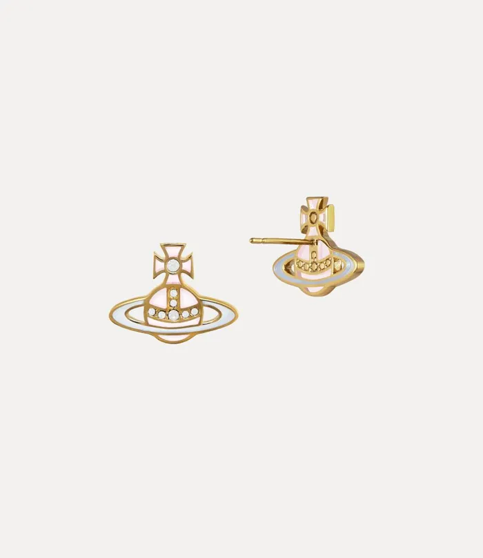 Vivienne Westwood Earrings Women Concetta Bas Relief Earrings Goldpinkbluewhite
