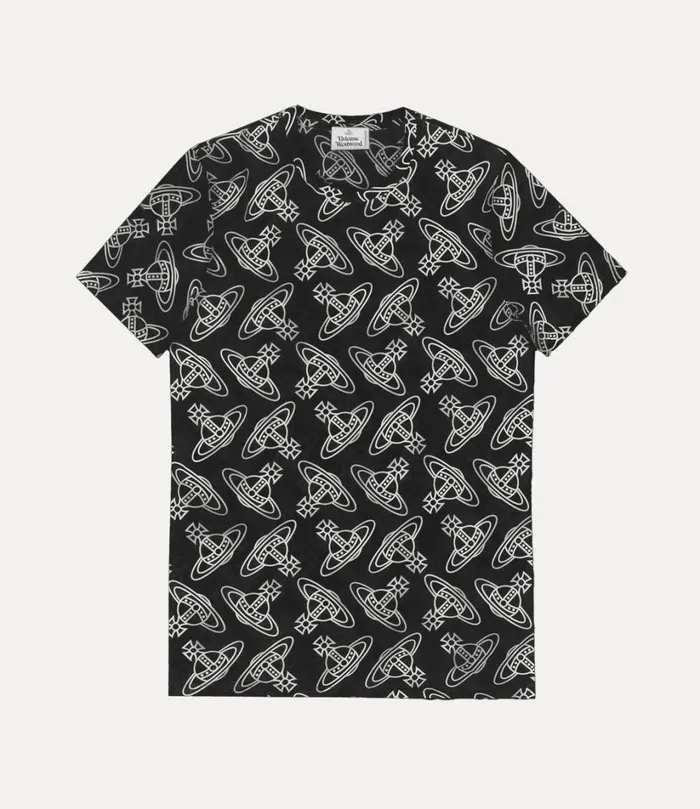 Vivienne Westwood Sweatshirts And TShirts WomenMen Orb Allover Undershirt Black
