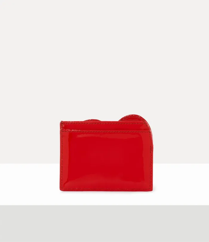 Vivienne Westwood Wallets And Purses Women Heart Card Holder Red Enamel Orb