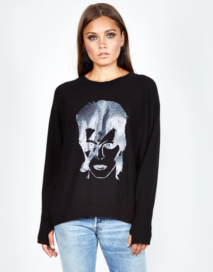Women039s Ladona Glitter Bowie Black Lauren Moshi Sweaters and Knits