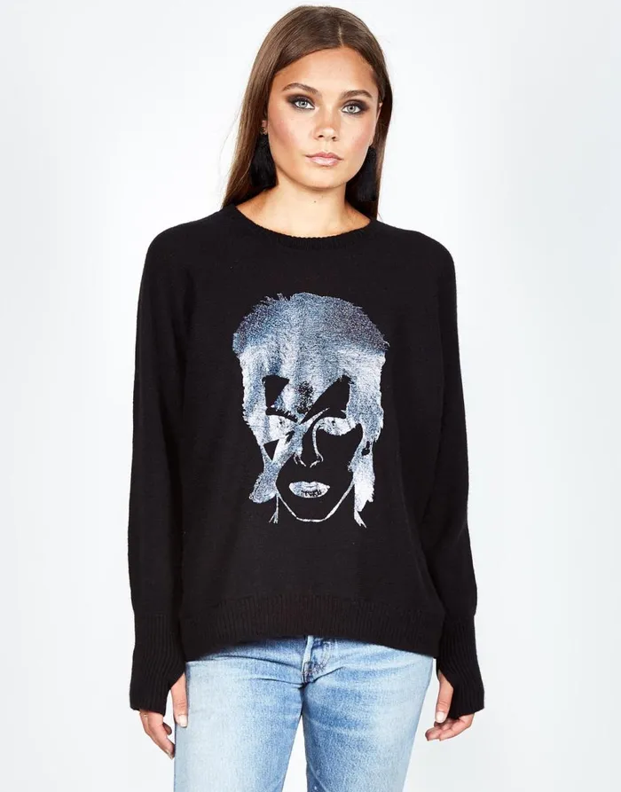 Women039s Ladona Glitter Bowie Black Lauren Moshi Sweaters and Knits
