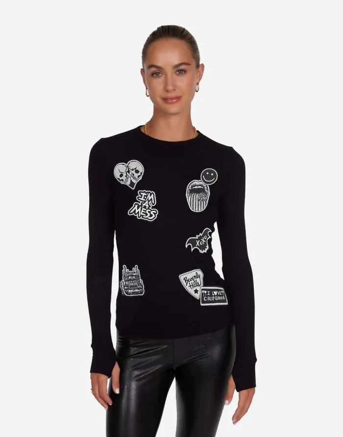 Women039s McKinley Rock U0026 Roll Black Lauren Moshi Long Sleeve