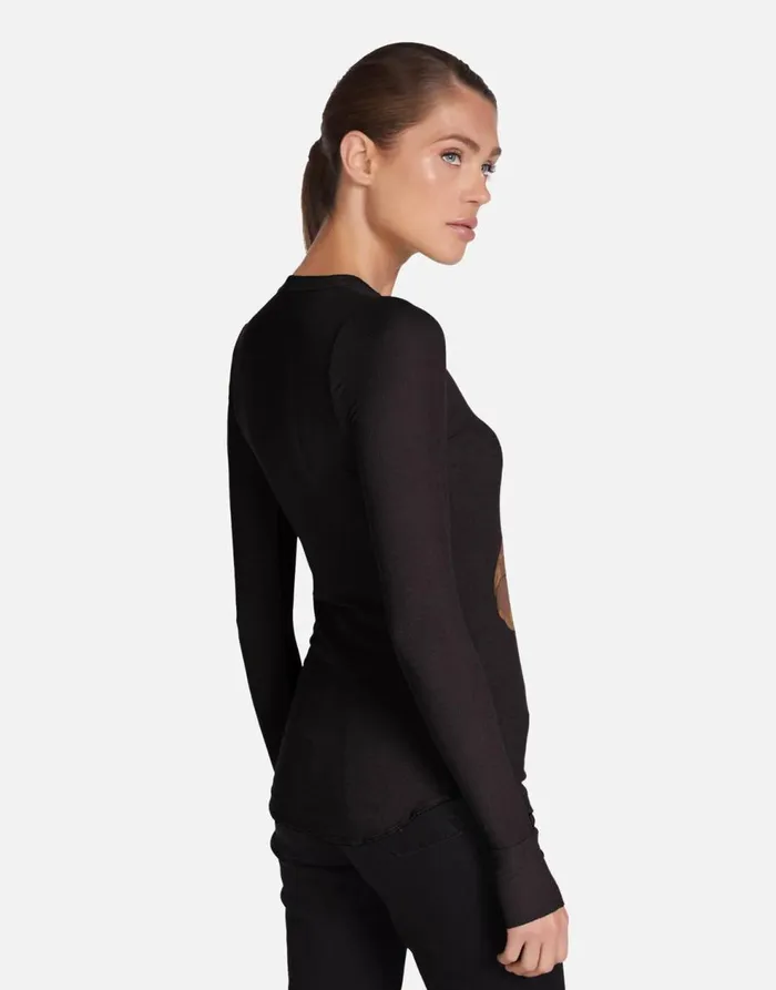 Women039s McKinley X Designer Bear Black Lauren Moshi Long Sleeve