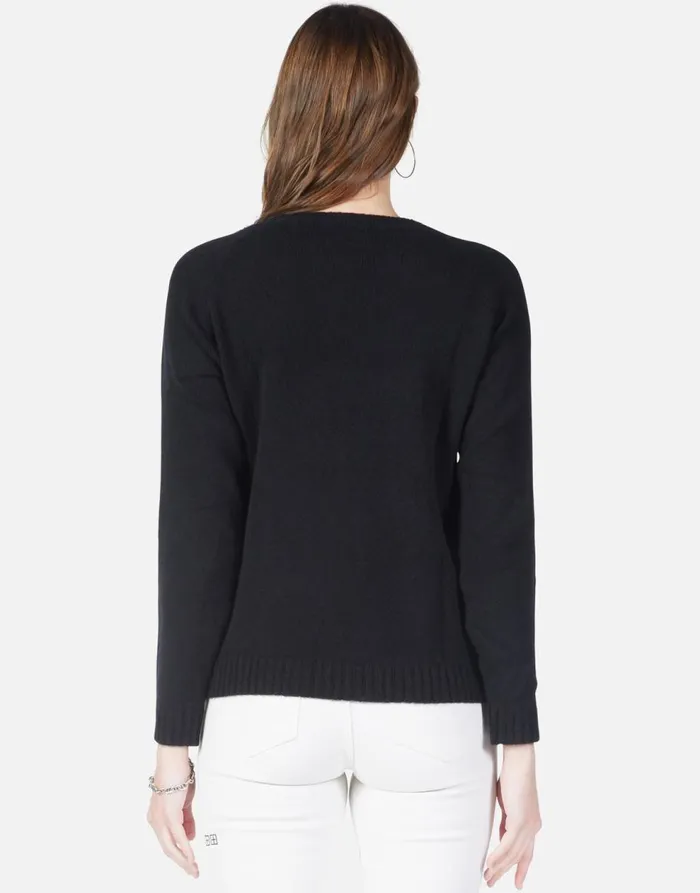 Women039s North Peace Bones Black Lauren Moshi Sweaters and Knits