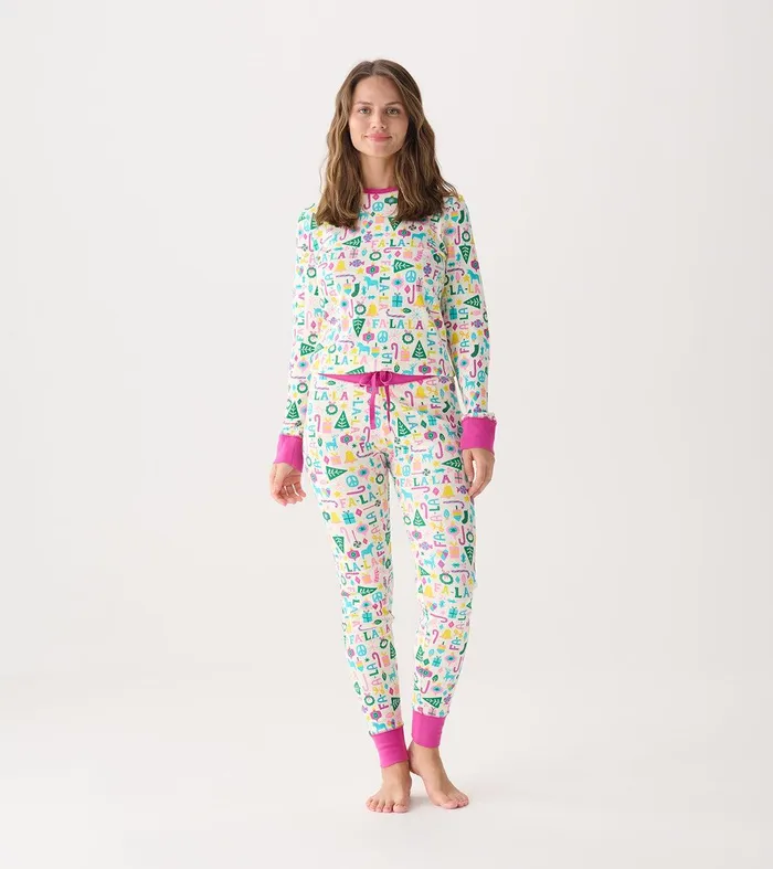 Women039s Pink Falala Pajama Set Hatley