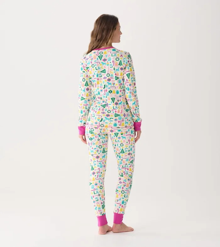 Women039s Pink Falala Pajama Set Hatley