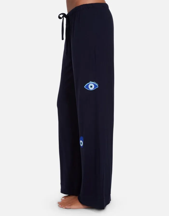 Women039s Waverly Chain Evil Eye Navy Lauren Moshi Short Sleeve