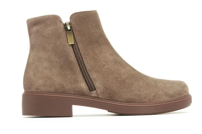 Women ABEO Footwear Boots Compass Zip Dark Taupe