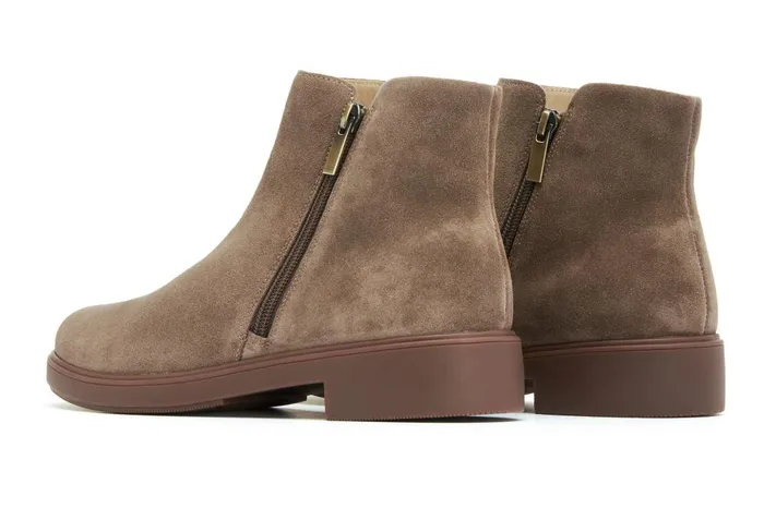 Women ABEO Footwear Boots Compass Zip Dark Taupe