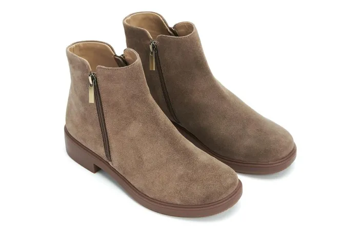 Women ABEO Footwear Boots Compass Zip Dark Taupe