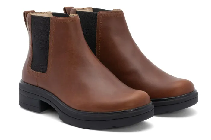 Women ABEO Footwear Boots Vista Chelsea Dark Tan