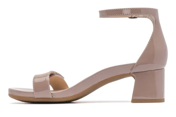 Women ABEO Footwear Dress Avenue Strap Tan Patent