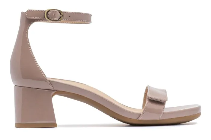 Women ABEO Footwear Dress Avenue Strap Tan Patent