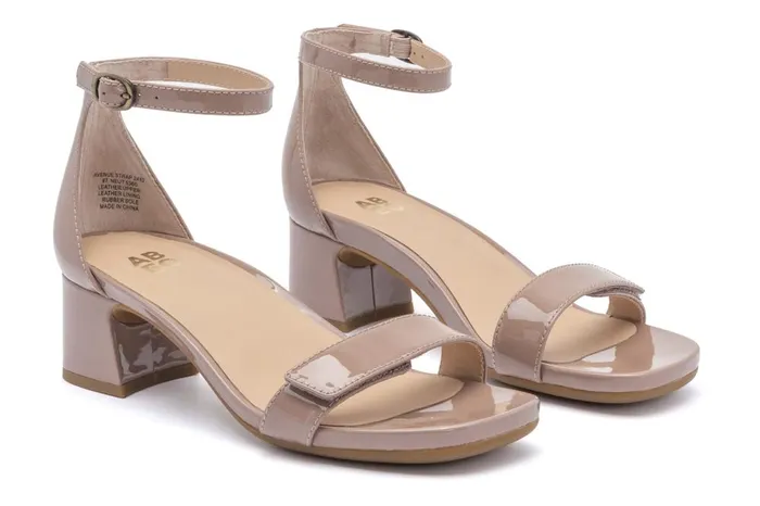 Women ABEO Footwear Dress Avenue Strap Tan Patent